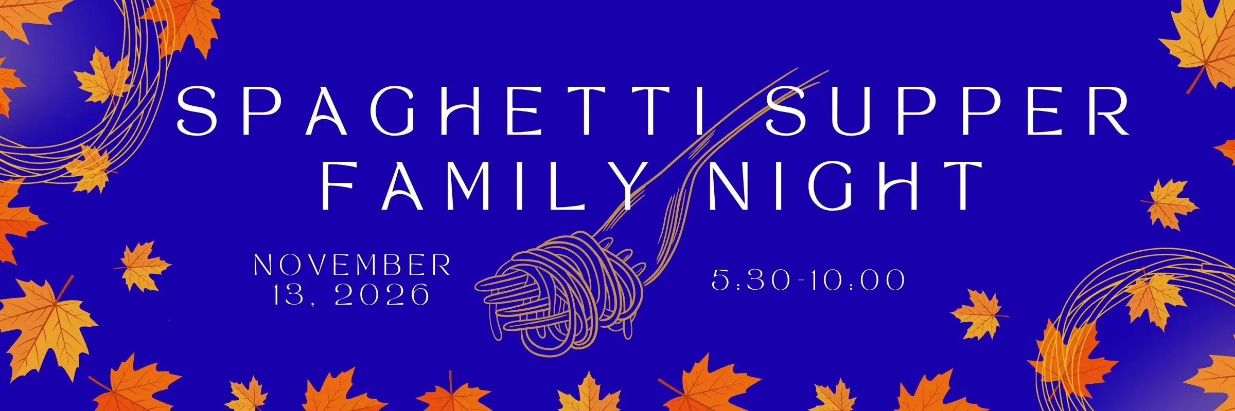 Spaghetti Supper Family Night